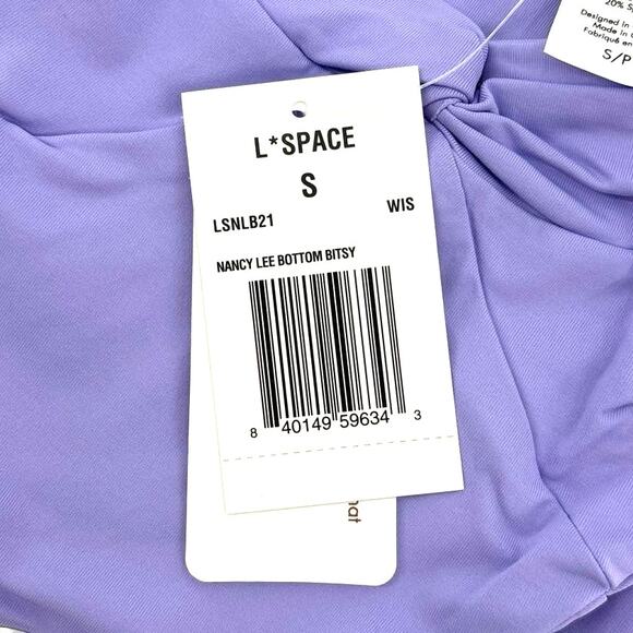 L*Space Nancy Lee Bikini Bottom Bitsy In Wisteria S - Picture 9 of 10